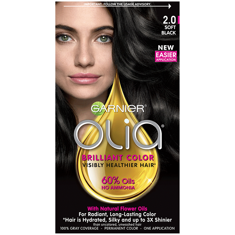 Olia Brilliant Color Hair Color 2.0 Soft Black